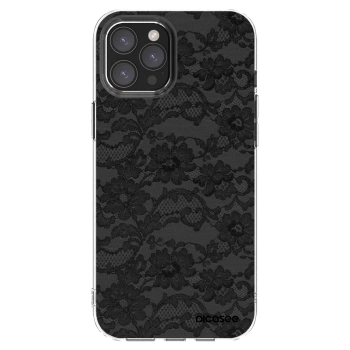 Picasee silikonski prozorni ovitek za Apple iPhone 12 Pro Max - Dark Elegance