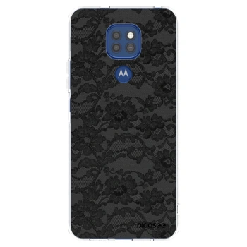 Picasee silikonski prozorni ovitek za Motorola Moto G9 Play - Dark Elegance