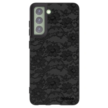Picasee silikonski črni ovitek za Samsung Galaxy S21 FE 5G - Dark Elegance