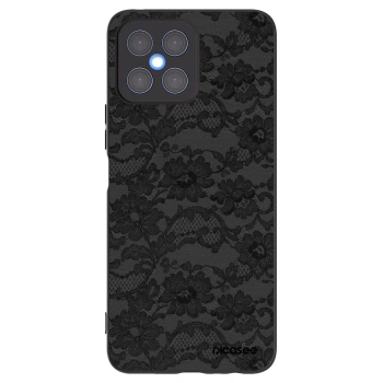 Picasee silikonski črni ovitek za Honor X8 4G - Dark Elegance