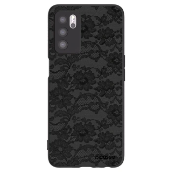 Picasee silikonski črni ovitek za OPPO A16 - Dark Elegance