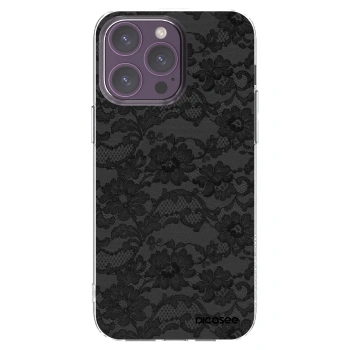 Picasee silikonski prozorni ovitek za Apple iPhone 14 Pro Max - Dark Elegance