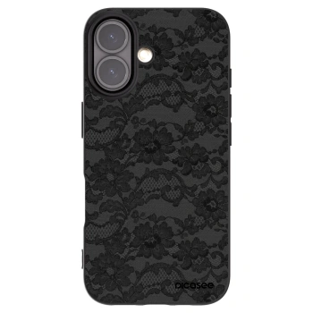 Picasee silikonski črni ovitek za Apple iPhone 16 - Dark Elegance