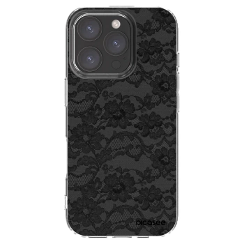 Picasee silikonski prozorni ovitek za Apple iPhone 16 Pro - Dark Elegance
