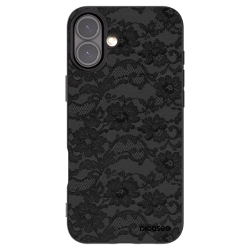 Picasee silikonski črni ovitek za Apple iPhone 16 Plus - Dark Elegance