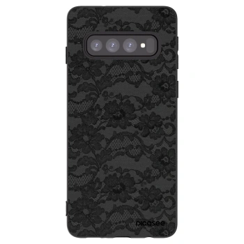 Picasee silikonski črni ovitek za Samsung Galaxy S10 G973 - Dark Elegance