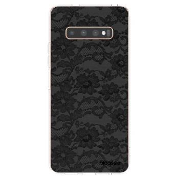 Picasee silikonski prozorni ovitek za Samsung Galaxy S10 Plus G975 - Dark Elegance