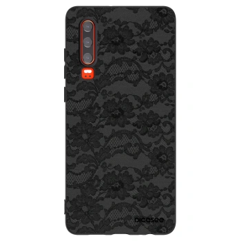Picasee silikonski črni ovitek za Huawei P30 - Dark Elegance