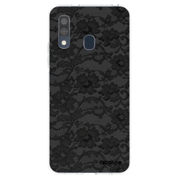 Picasee silikonski prozorni ovitek za Samsung Galaxy A40 A405F - Dark Elegance