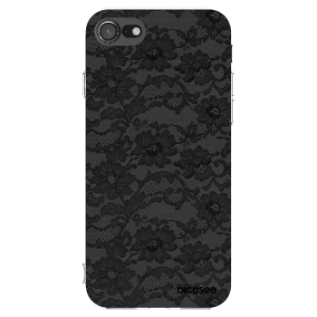 Picasee silikonski prozorni ovitek za Apple iPhone 8 - Dark Elegance