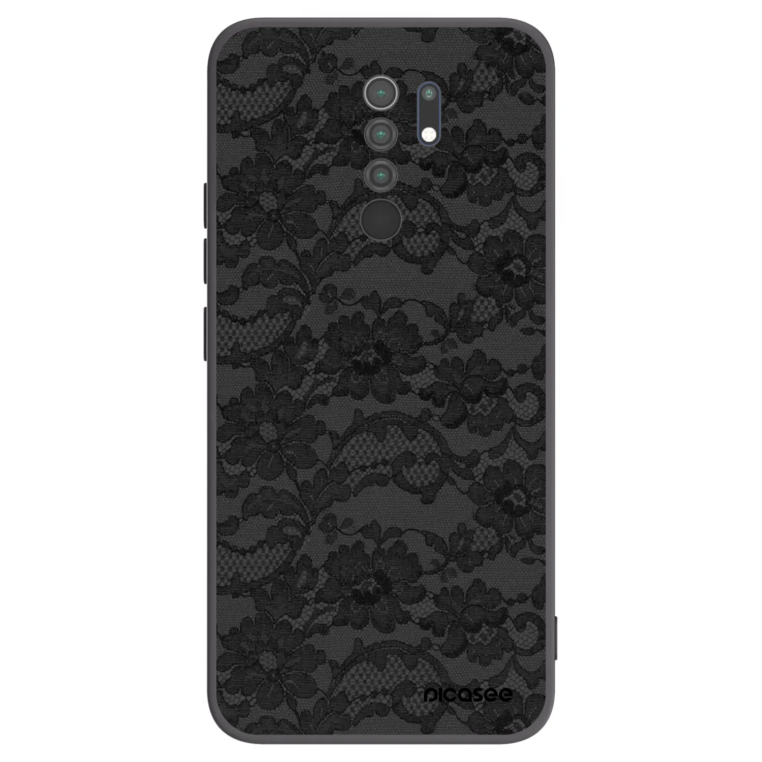 Picasee silikonski črni ovitek za Xiaomi Redmi 9 - Dark Elegance
