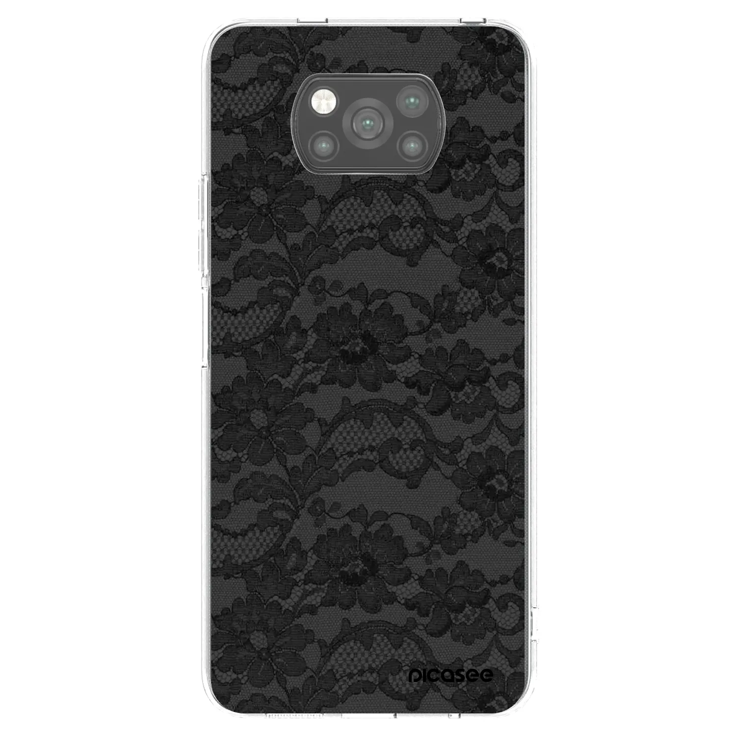 Picasee silikonski črni ovitek za Xiaomi Poco X3 - Dark Elegance