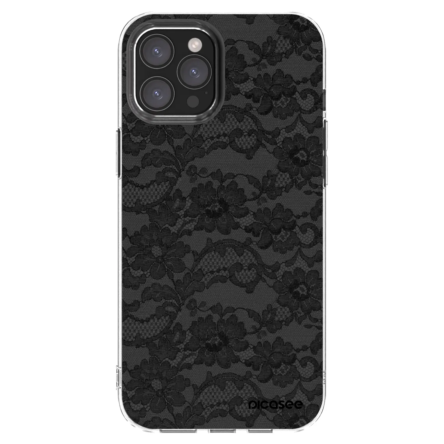 Picasee silikonski prozorni ovitek za Apple iPhone 12 Pro Max - Dark Elegance