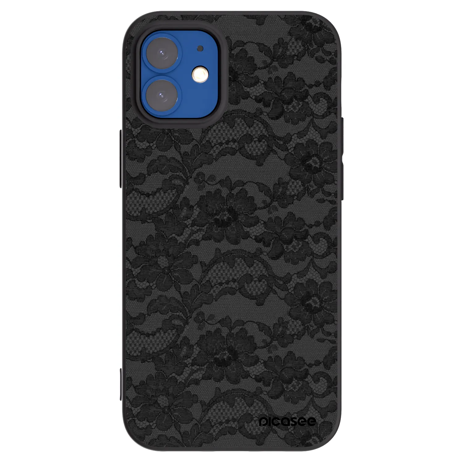 Picasee silikonski črni ovitek za Apple iPhone 12 mini - Dark Elegance