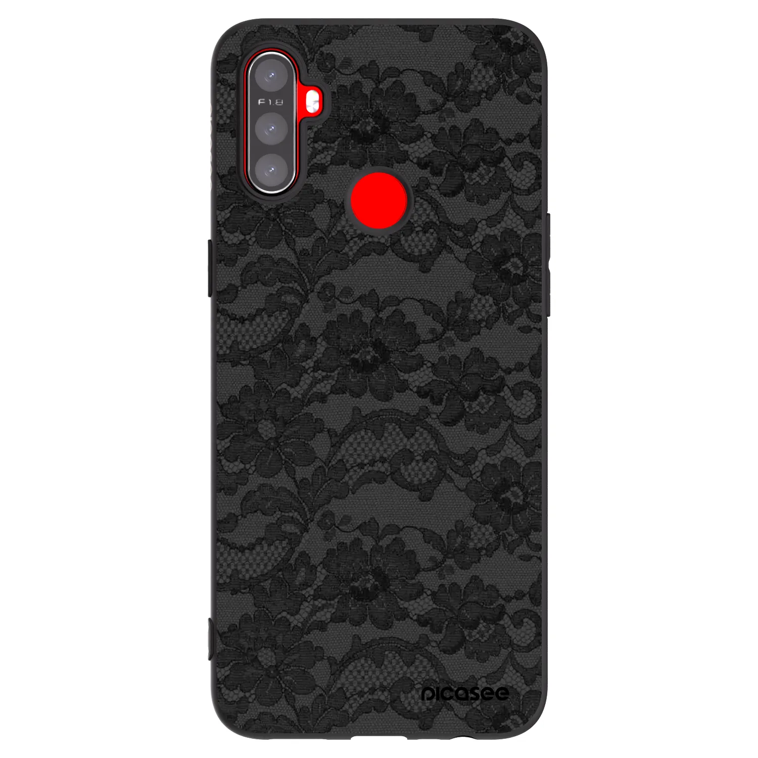 Picasee silikonski črni ovitek za Realme C3 - Dark Elegance