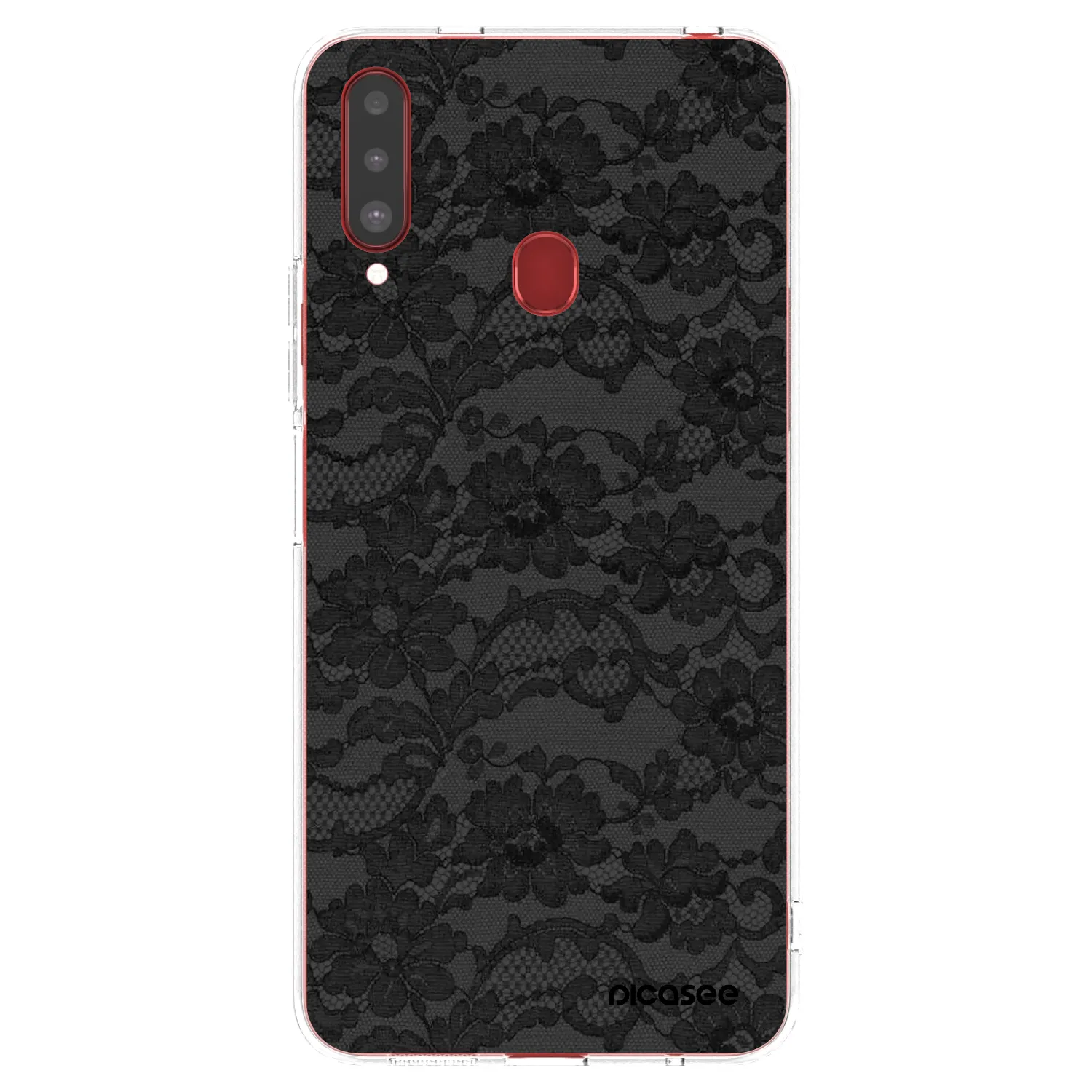 Picasee silikonski prozorni ovitek za Samsung Galaxy A20s - Dark Elegance