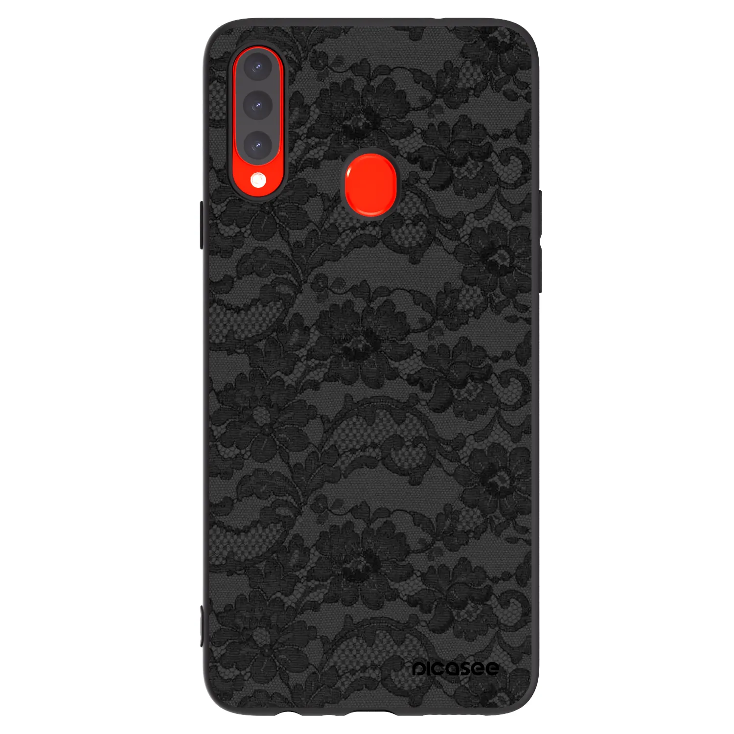 Picasee silikonski črni ovitek za Samsung Galaxy A20s - Dark Elegance