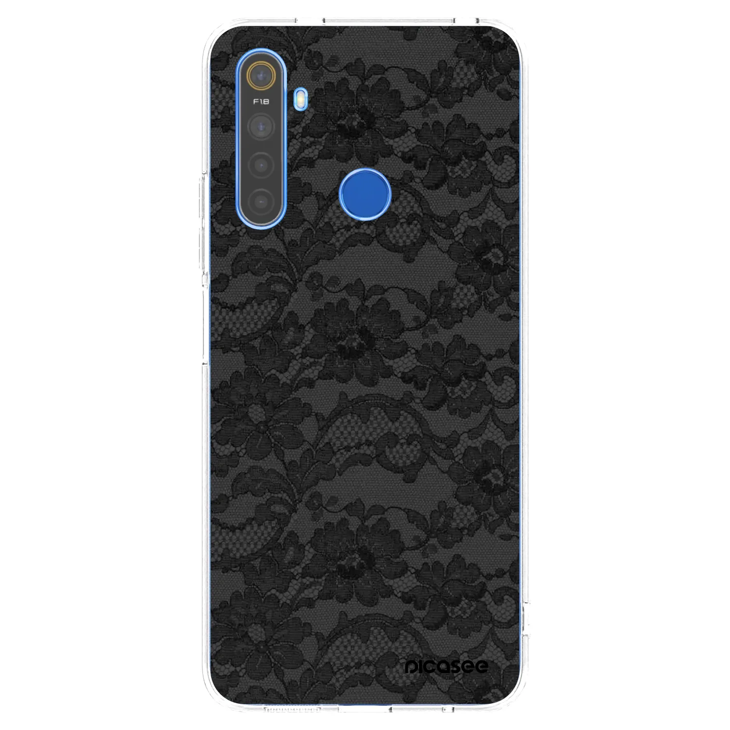 Picasee silikonski prozorni ovitek za Realme 5 - Dark Elegance