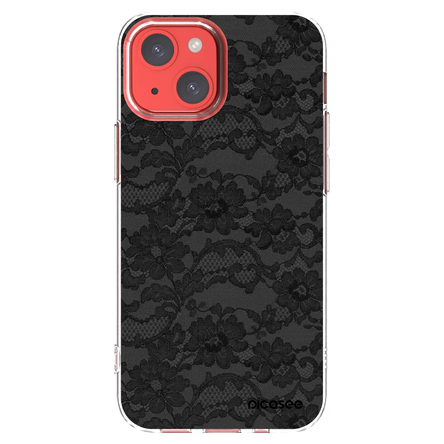 Picasee silikonski prozorni ovitek za Apple iPhone 13 mini - Dark Elegance