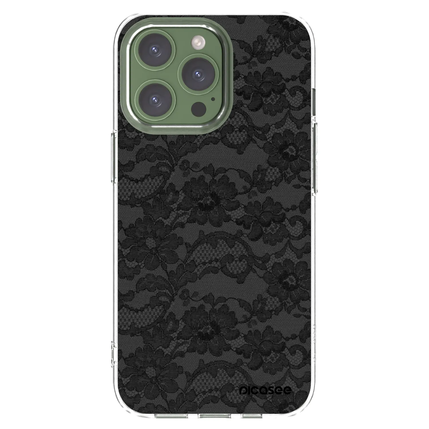 Picasee silikonski prozorni ovitek za Apple iPhone 13 Pro - Dark Elegance