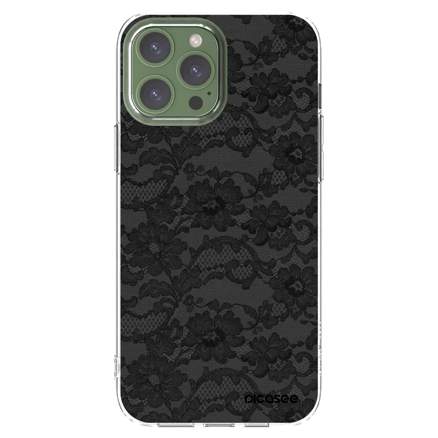 Picasee silikonski prozorni ovitek za Apple iPhone 13 Pro Max - Dark Elegance