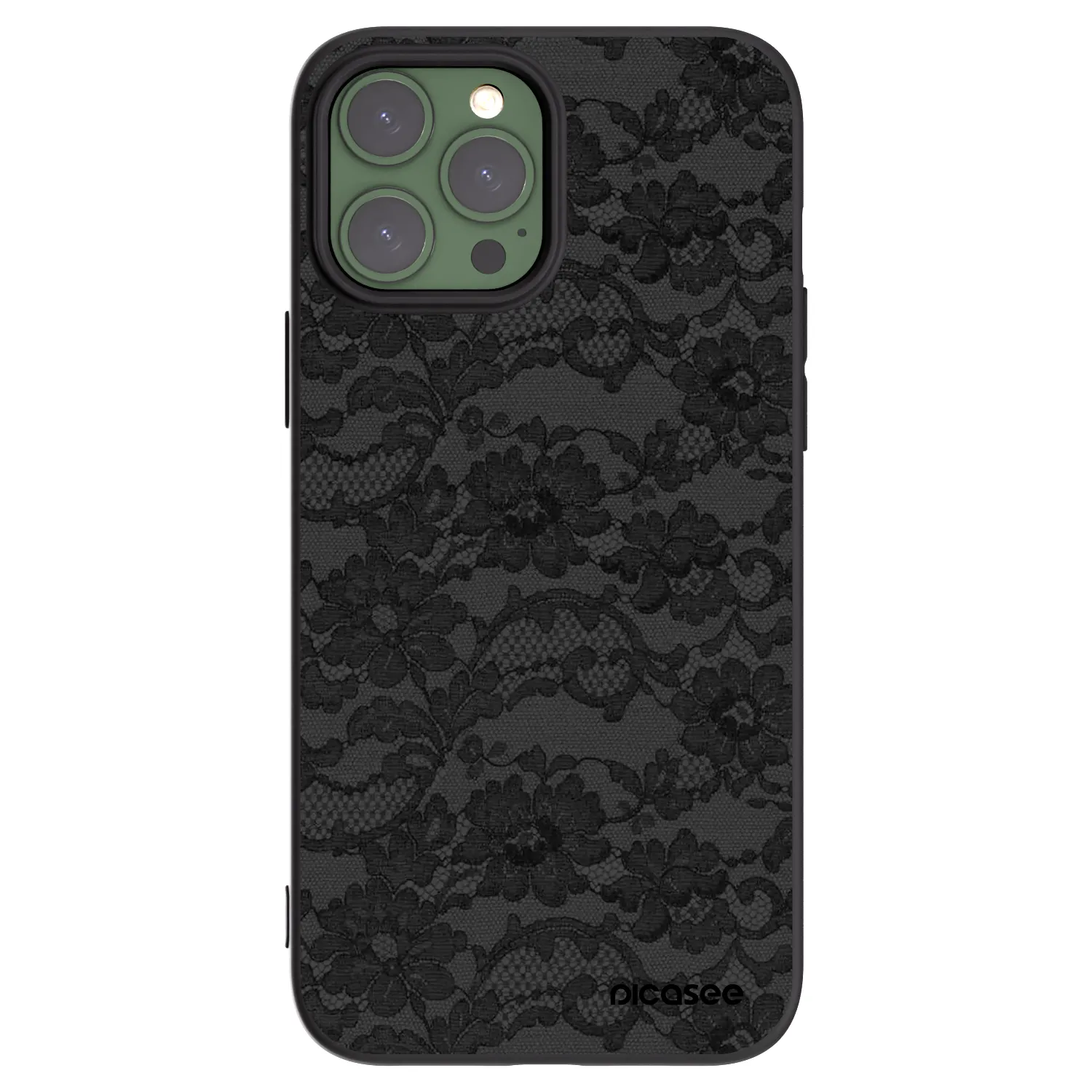 Picasee silikonski črni ovitek za Apple iPhone 13 Pro Max - Dark Elegance