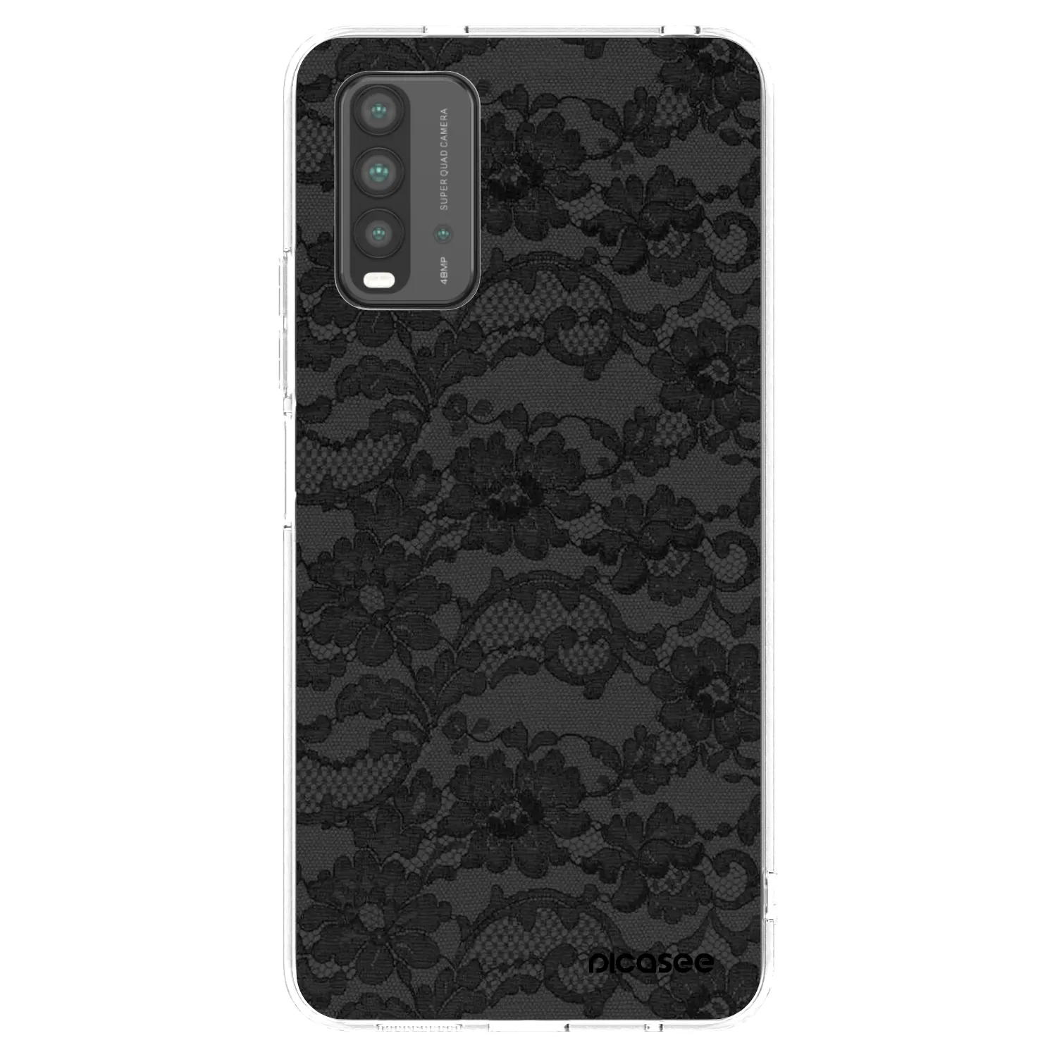 Picasee silikonski črni ovitek za Xiaomi Redmi 9T - Dark Elegance