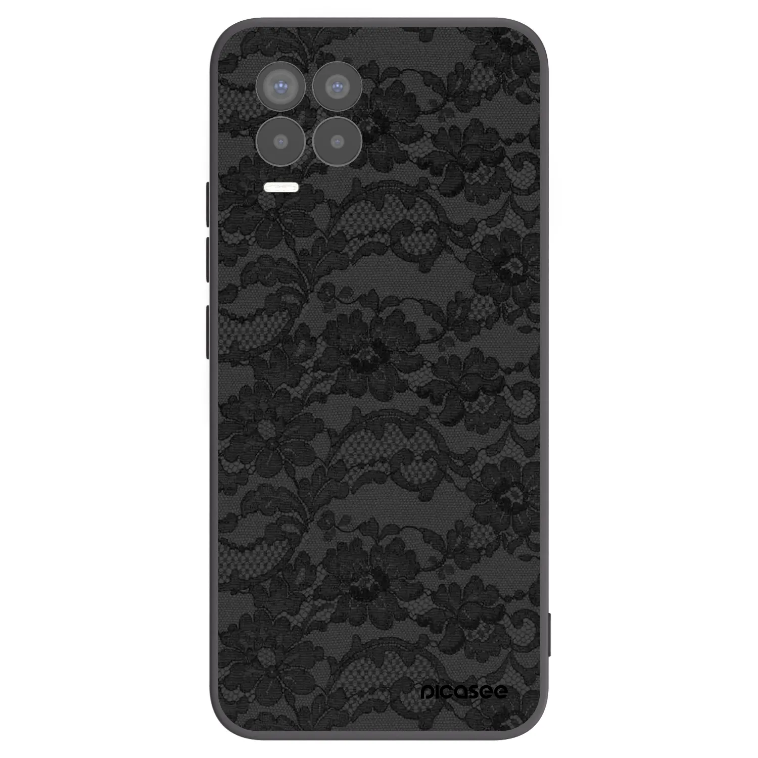 Picasee silikonski črni ovitek za Realme 8 Pro - Dark Elegance