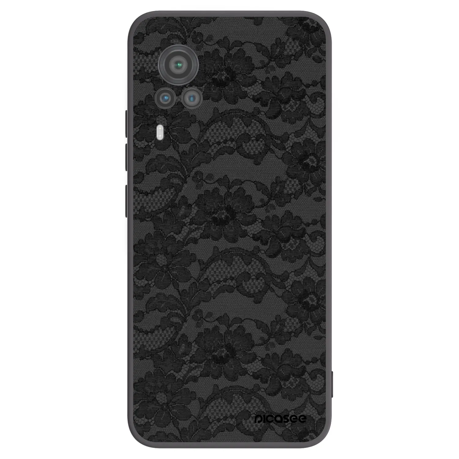 Picasee silikonski črni ovitek za Vivo X60 Pro 5G - Dark Elegance
