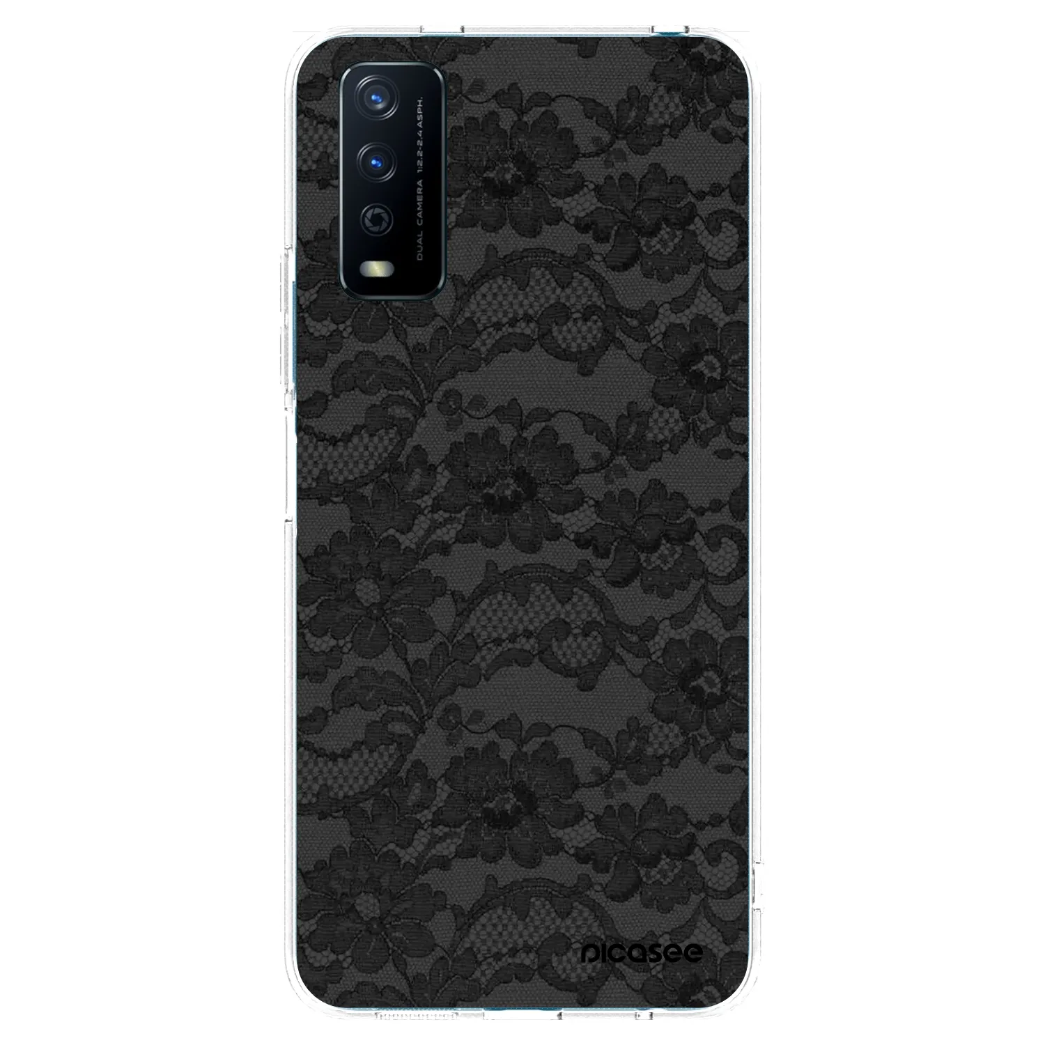 Picasee silikonski prozorni ovitek za Vivo Y11s - Dark Elegance