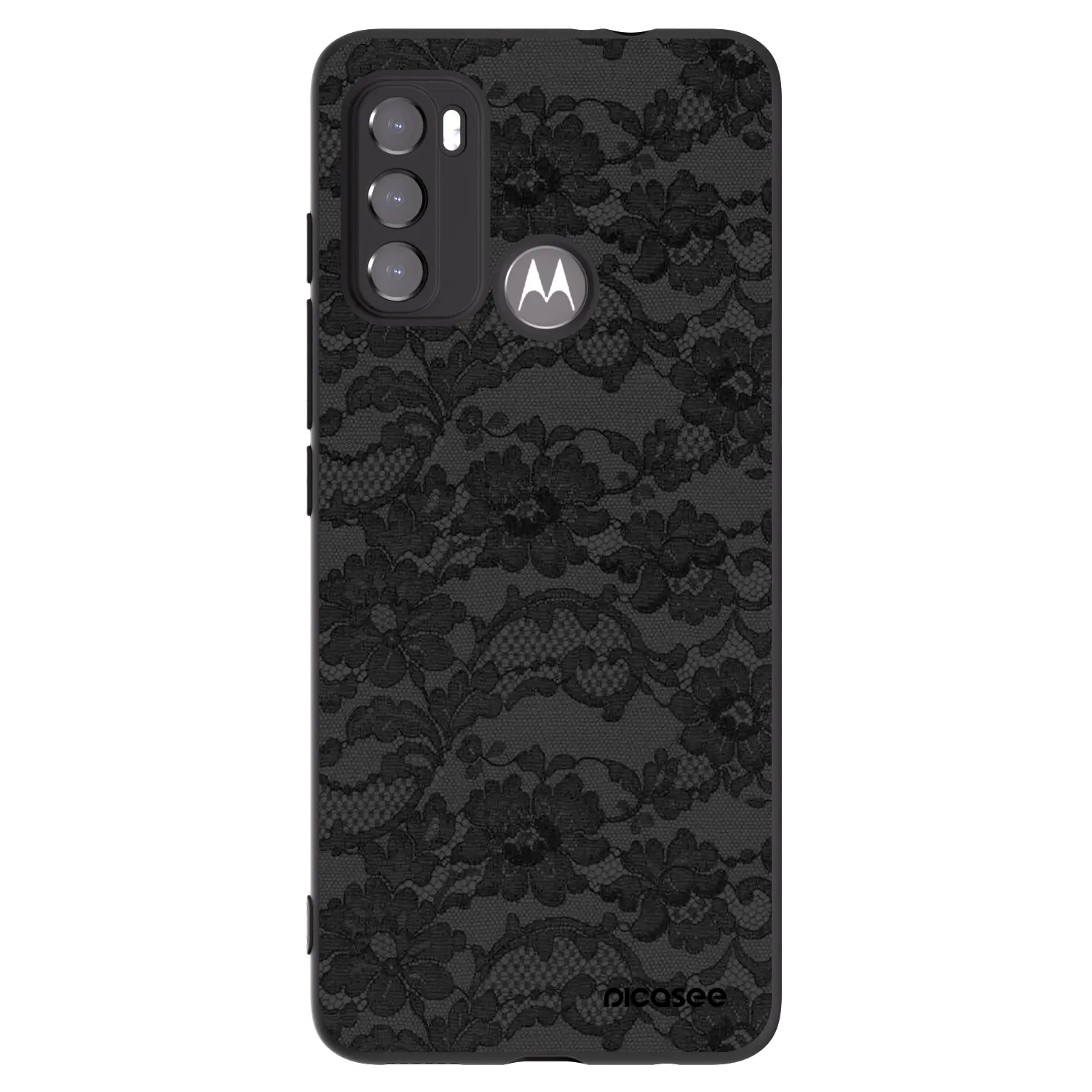 Picasee silikonski črni ovitek za Motorola Moto G60 - Dark Elegance