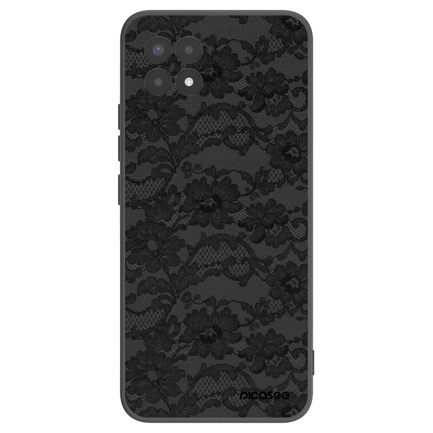 Picasee silikonski črni ovitek za Realme 8i - Dark Elegance