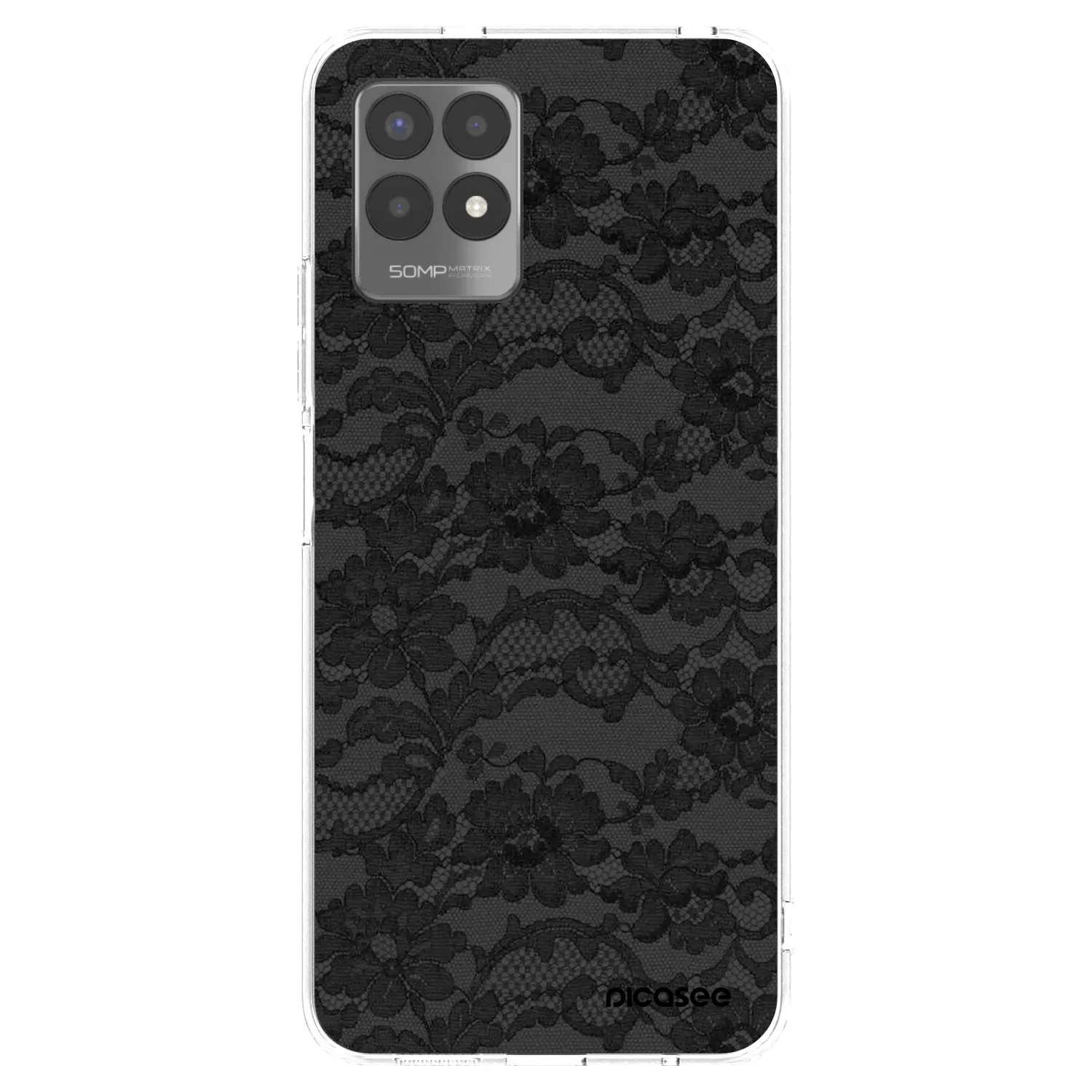 Picasee silikonski prozorni ovitek za Realme 8i - Dark Elegance