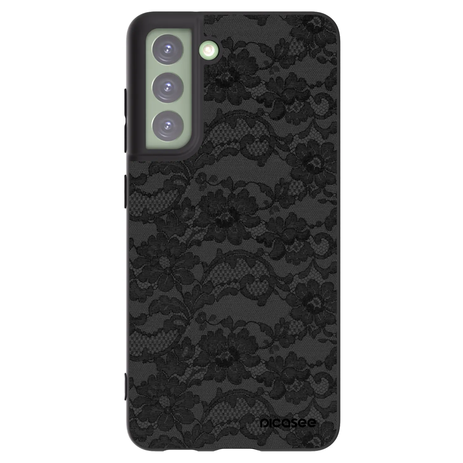 Picasee silikonski črni ovitek za Samsung Galaxy S21 FE 5G - Dark Elegance