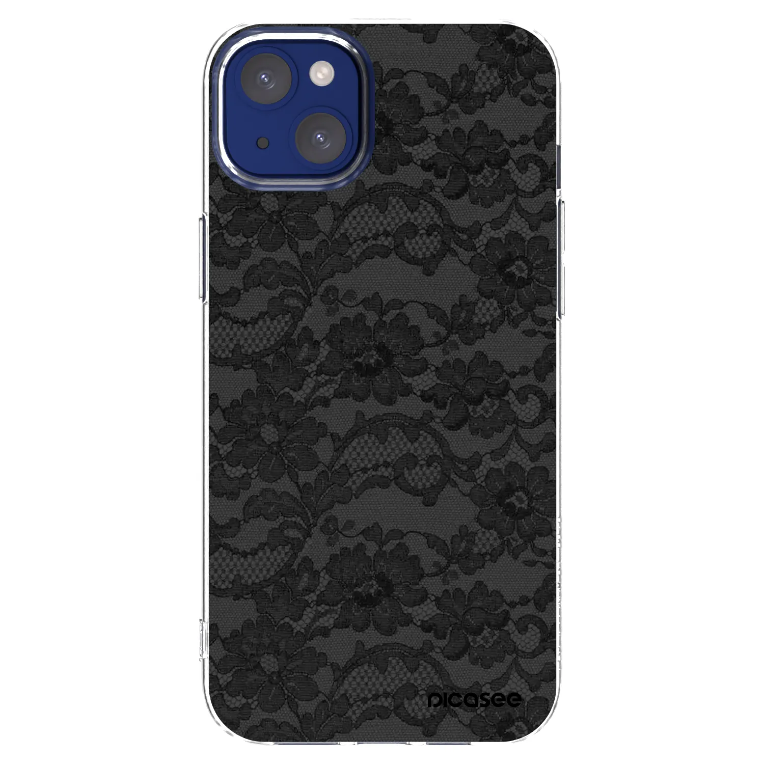 Picasee silikonski prozorni ovitek za Apple iPhone 14 Plus - Dark Elegance