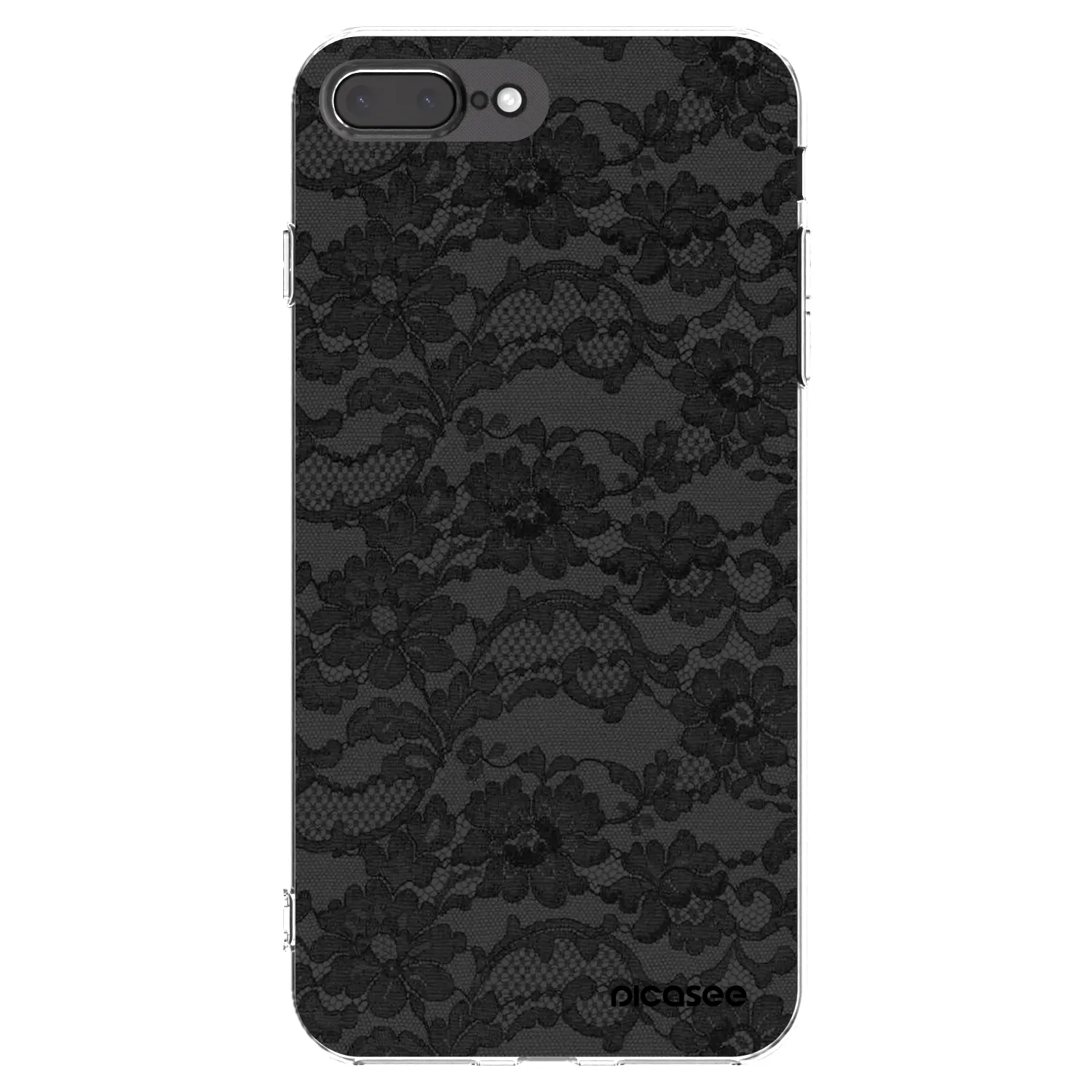 Picasee silikonski prozorni ovitek za Apple iPhone 8 Plus - Dark Elegance