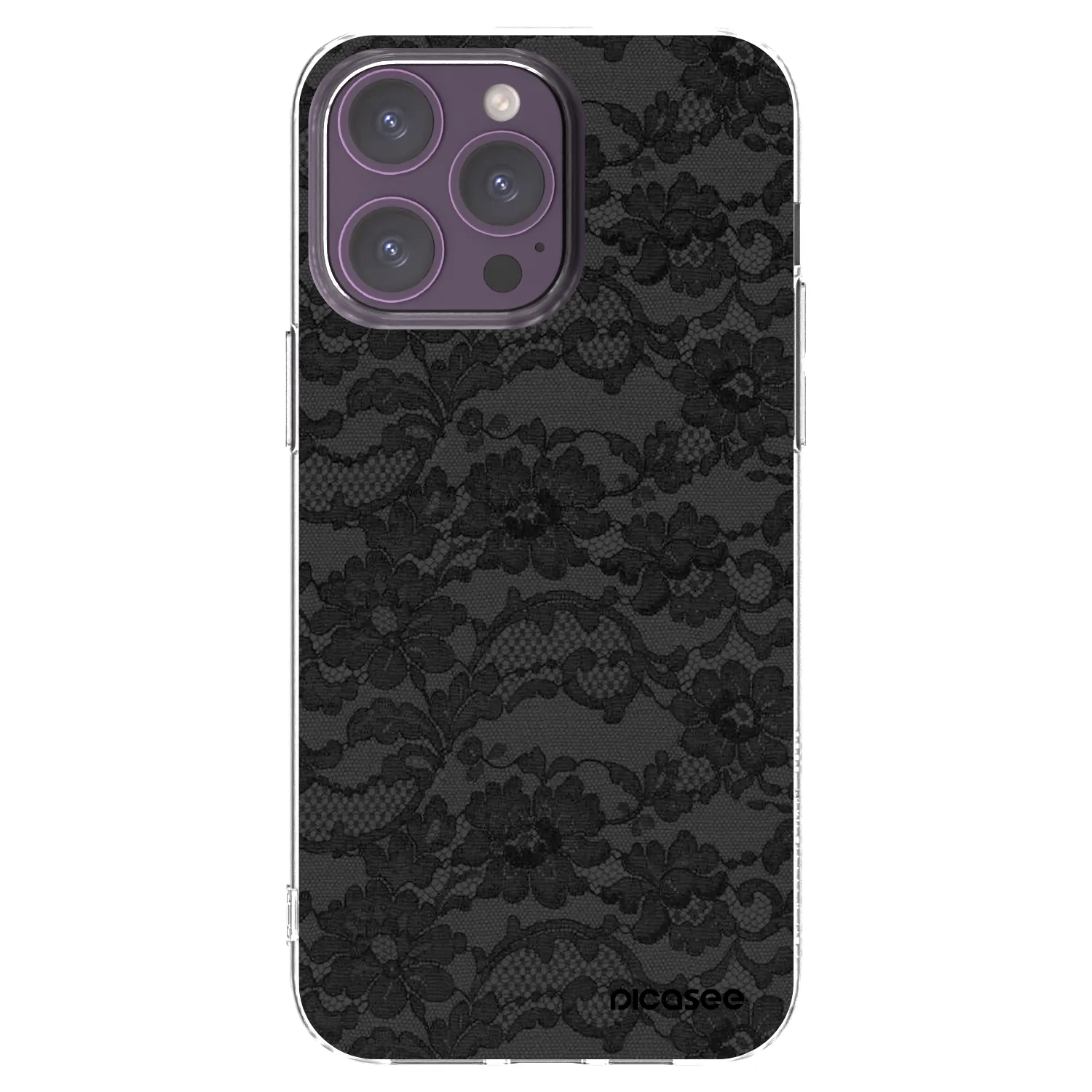 Picasee silikonski prozorni ovitek za Apple iPhone 14 Pro Max - Dark Elegance
