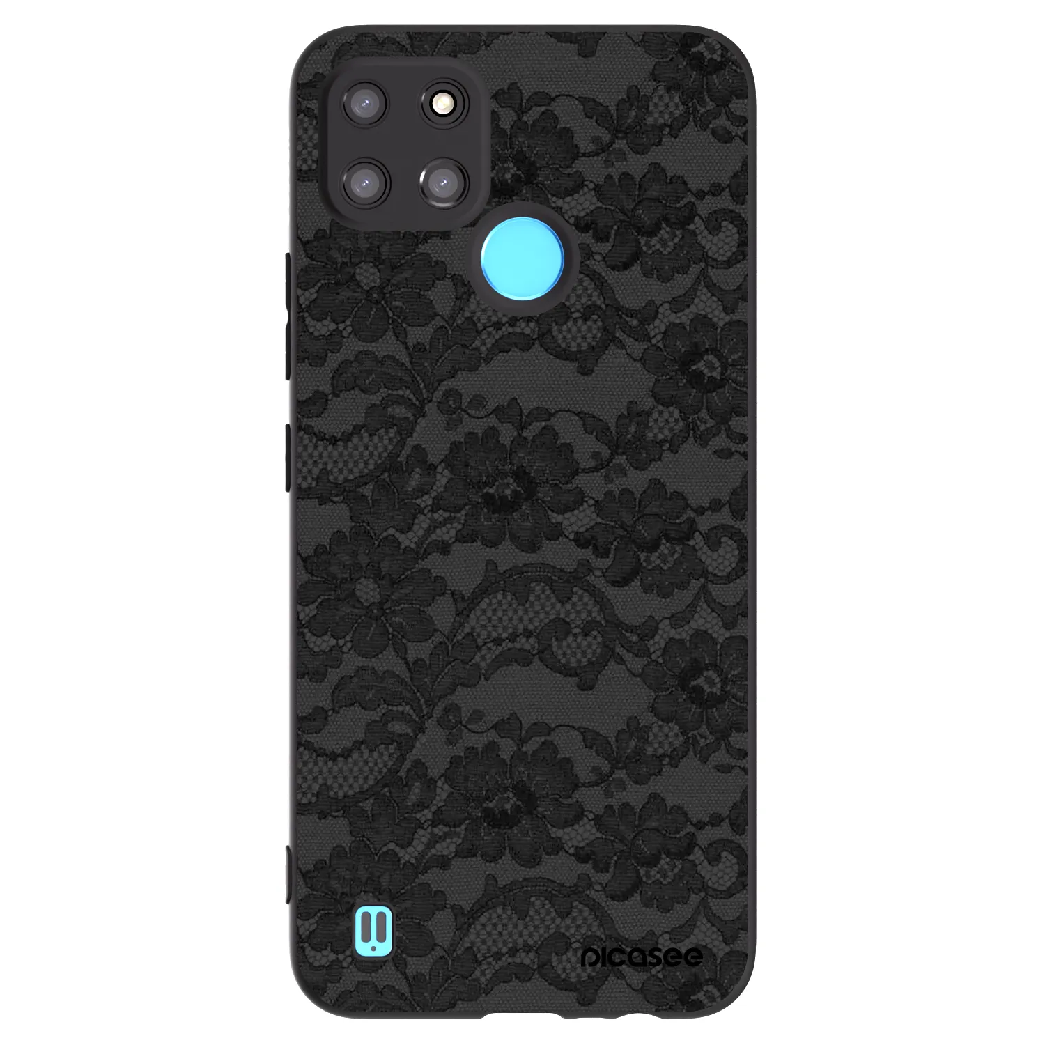 Picasee silikonski črni ovitek za Realme C21Y - Dark Elegance