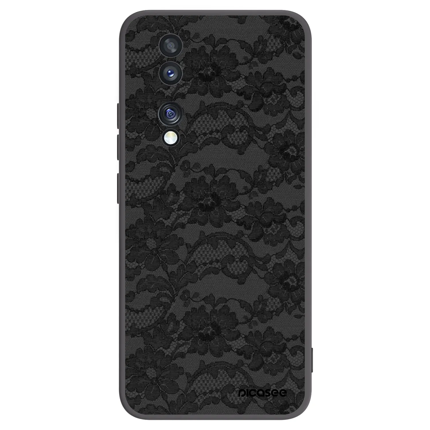 Picasee silikonski črni ovitek za Honor 70 - Dark Elegance