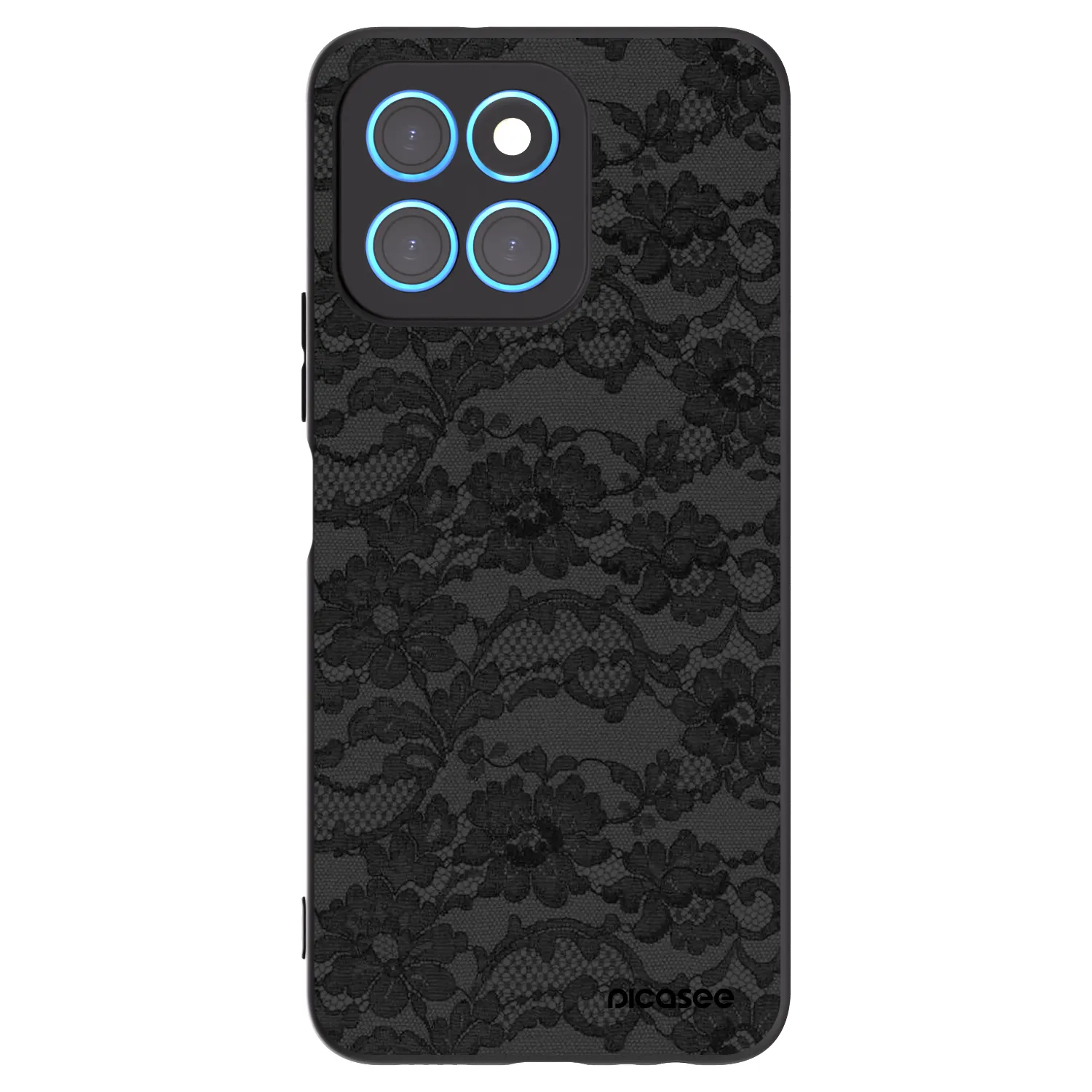 Picasee silikonski črni ovitek za Honor X8 5G - Dark Elegance