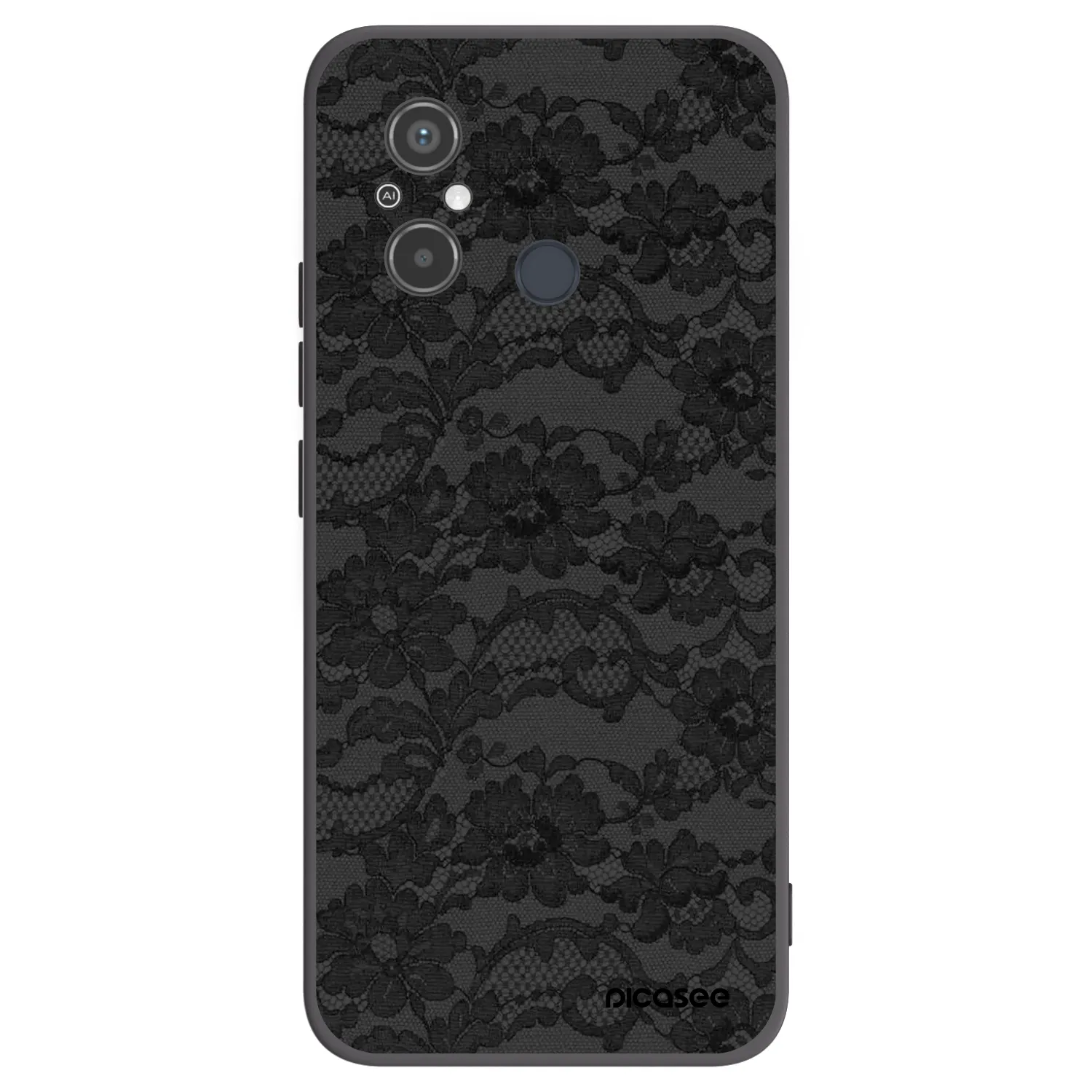 Picasee silikonski črni ovitek za Xiaomi Redmi 12C - Dark Elegance
