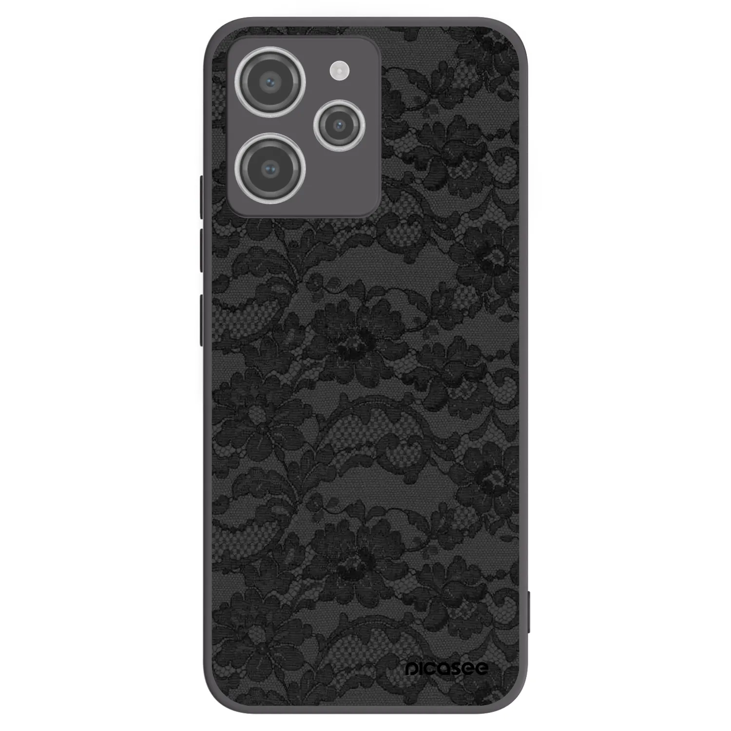 Picasee silikonski črni ovitek za Xiaomi Redmi 12 4G - Dark Elegance