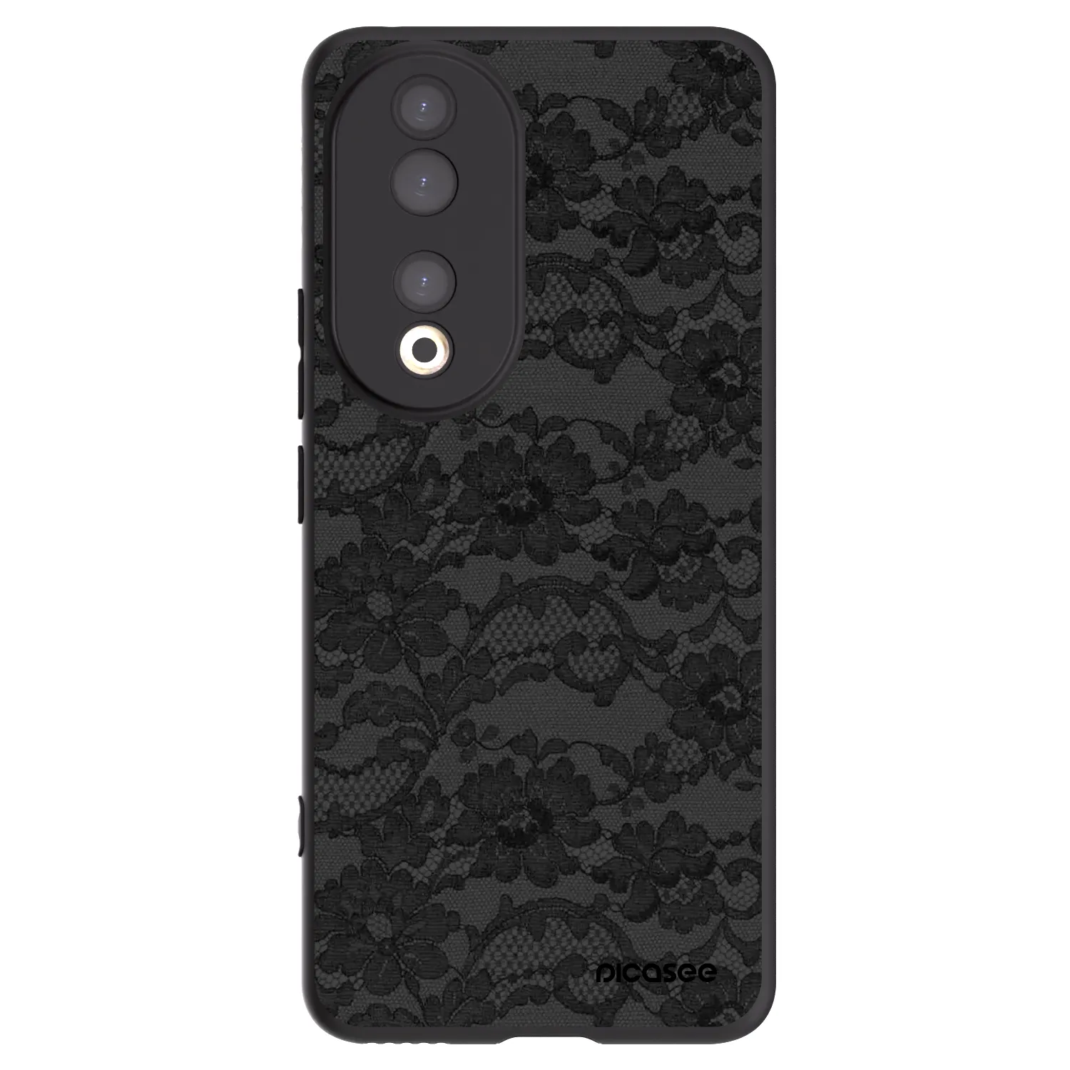 Picasee silikonski črni ovitek za Honor 90 5G - Dark Elegance