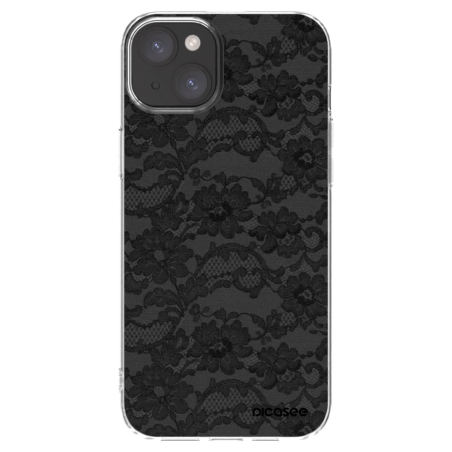 Picasee silikonski prozorni ovitek za Apple iPhone 15 Plus - Dark Elegance
