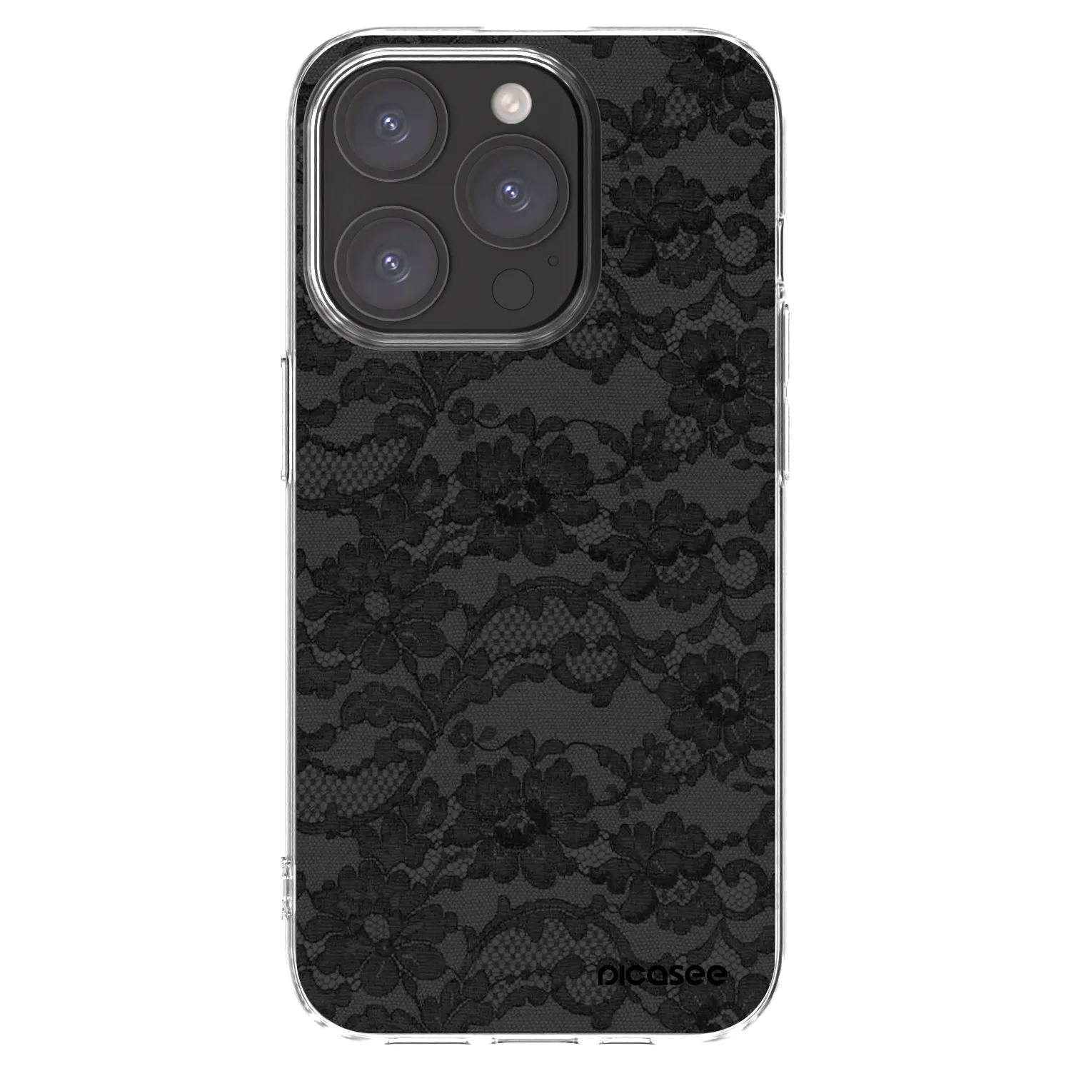 Picasee silikonski prozorni ovitek za Apple iPhone 15 Pro - Dark Elegance