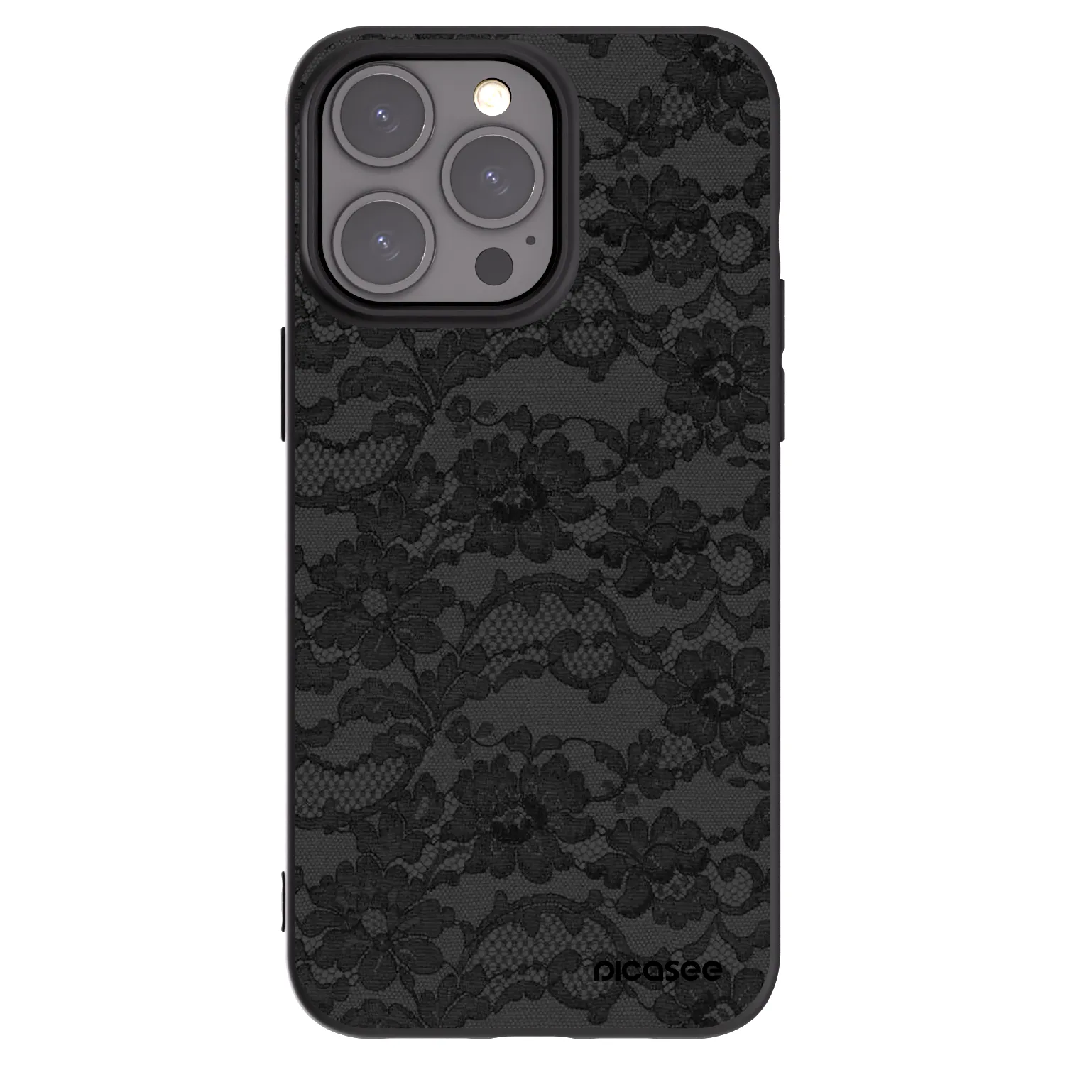 Picasee silikonski črni ovitek za Apple iPhone 15 Pro Max - Dark Elegance