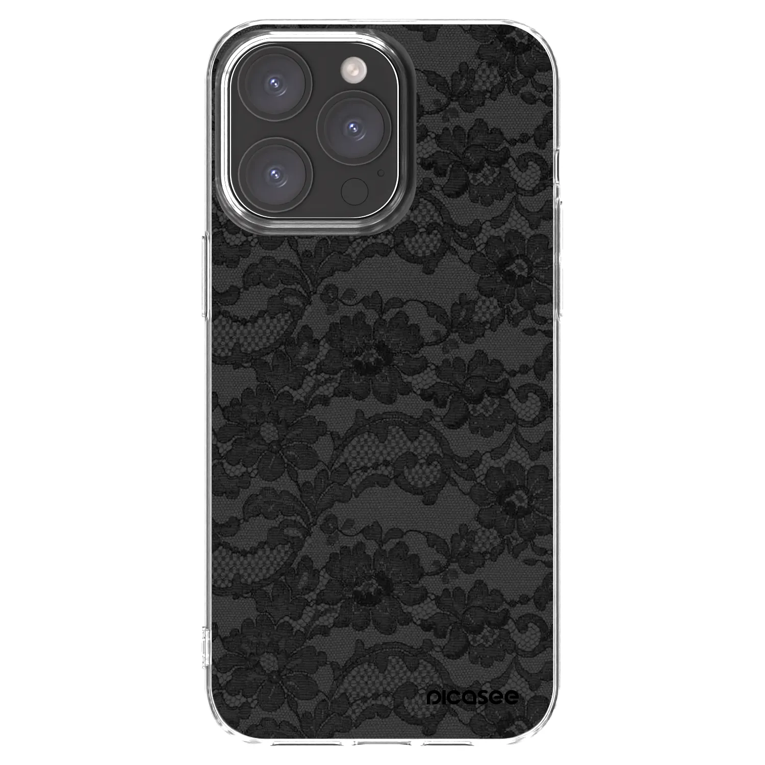 Picasee silikonski prozorni ovitek za Apple iPhone 15 Pro Max - Dark Elegance