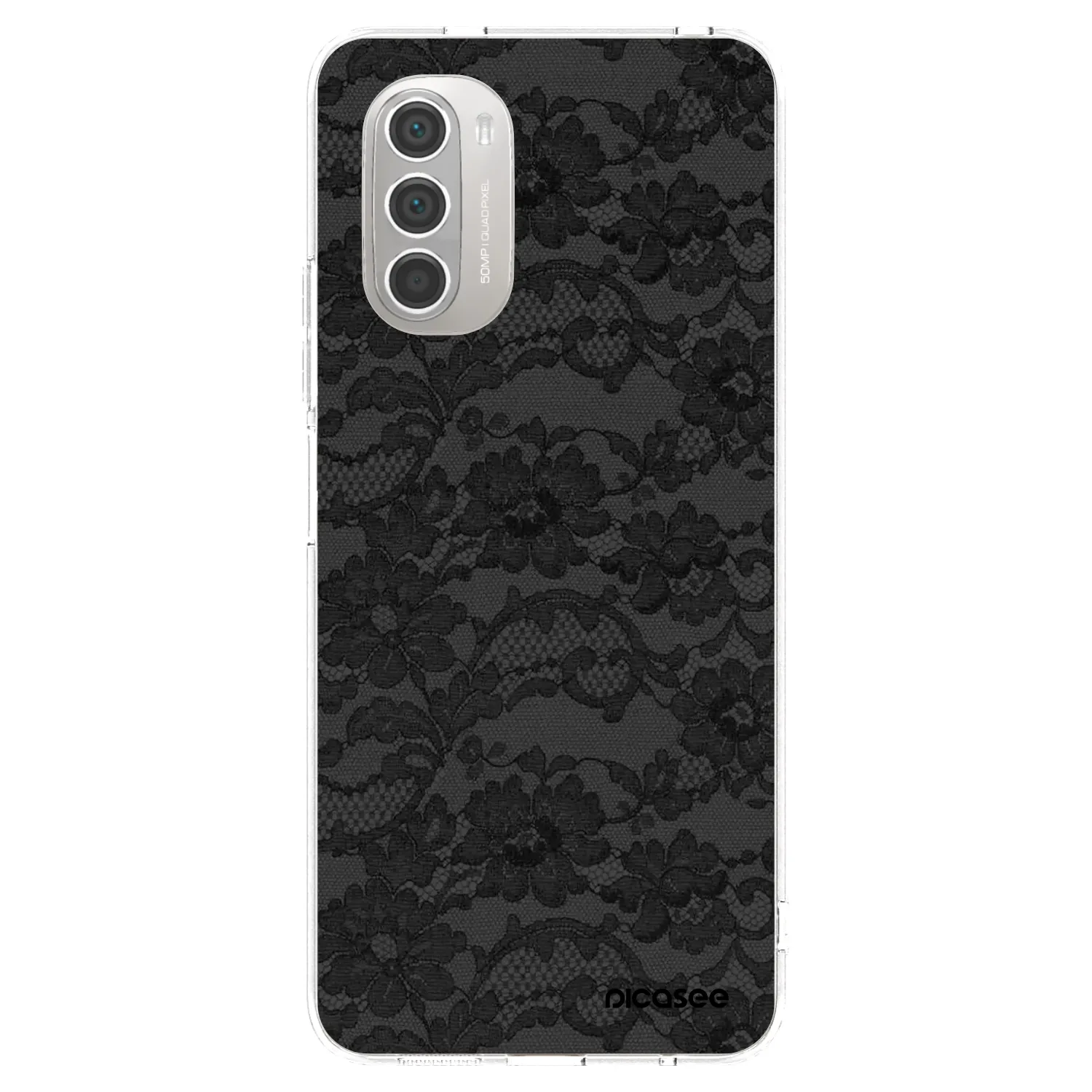 Picasee silikonski prozorni ovitek za Motorola Moto G51 - Dark Elegance