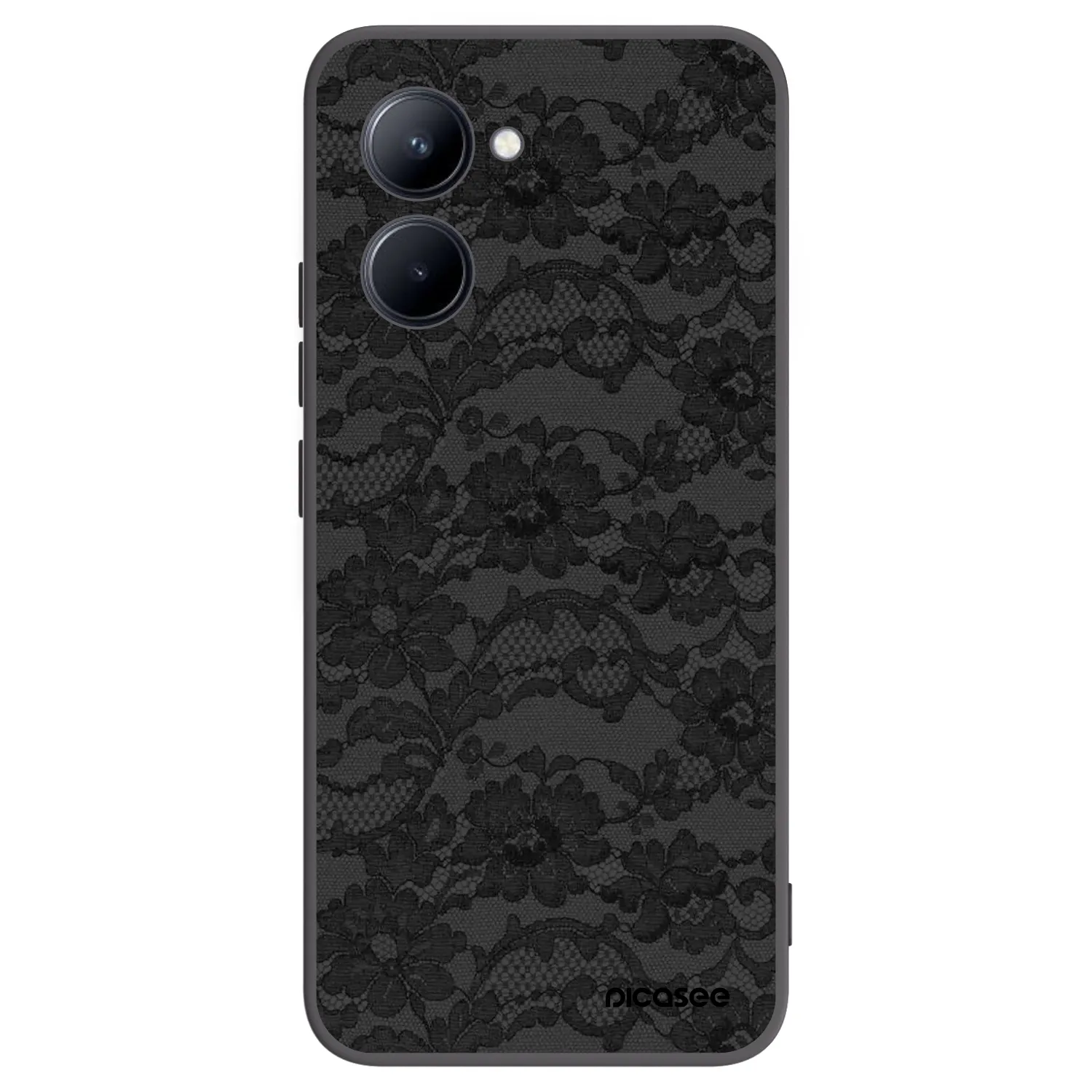 Picasee silikonski črni ovitek za Realme C33 (2023) - Dark Elegance