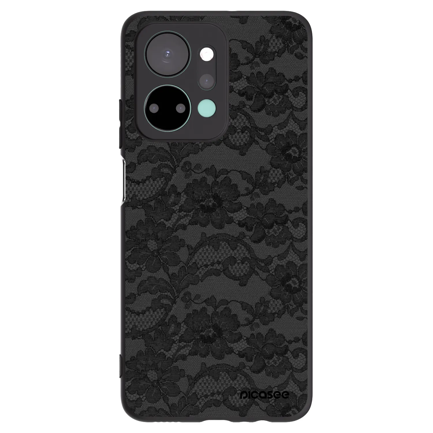 Picasee silikonski črni ovitek za Honor X7a - Dark Elegance